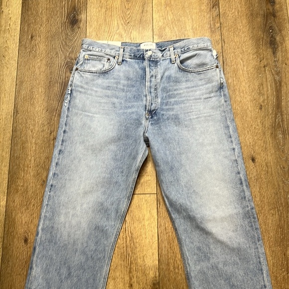 NWT AGOLDE 90’s Pinch Waist High Rise Straight Jeans Size 32 - Picture 5 of 10